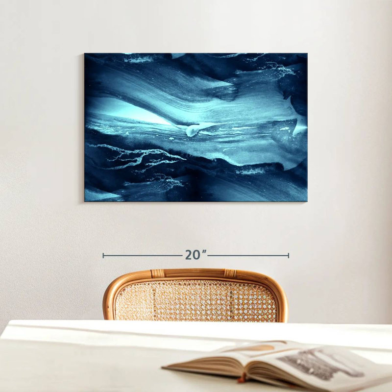 Avery Sleek Abstract Waves, 16" H x 24" W