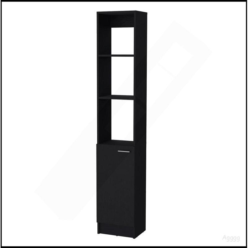 Armoire à linge 1 porte Wenge, Wenge