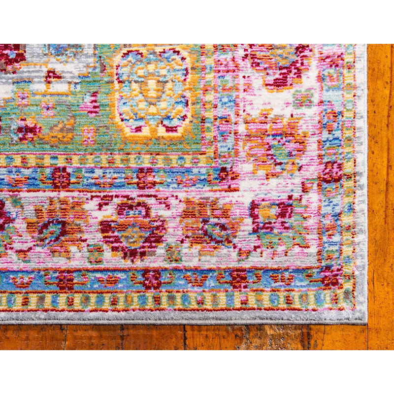 Tapis rose / beige Donminique, Rectangle 6 pi x 9 pi