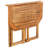  Bistro Set Brown Solid Acacia Wood
