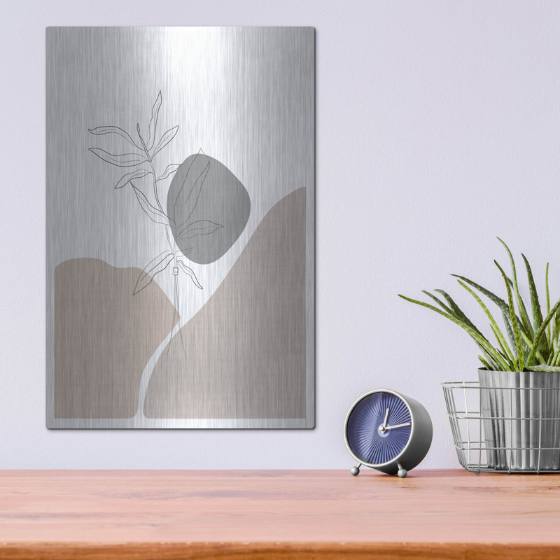 «George Minimal Plants» de George Oliver par Sabrina Balbuena, art mural en métal