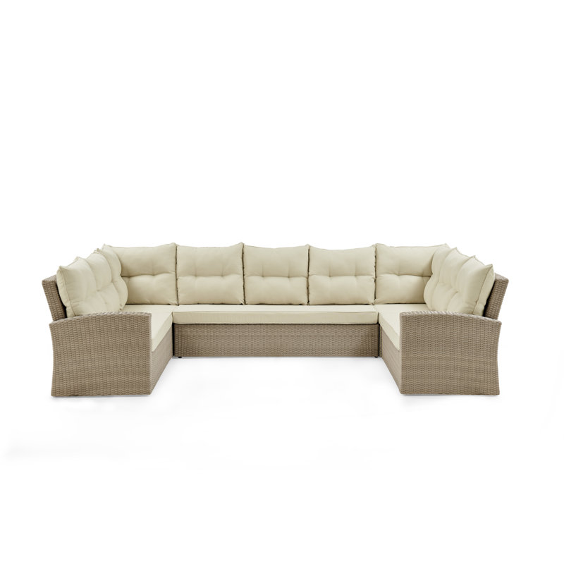 320.7cm Wide Patio Sectional with Cushions
