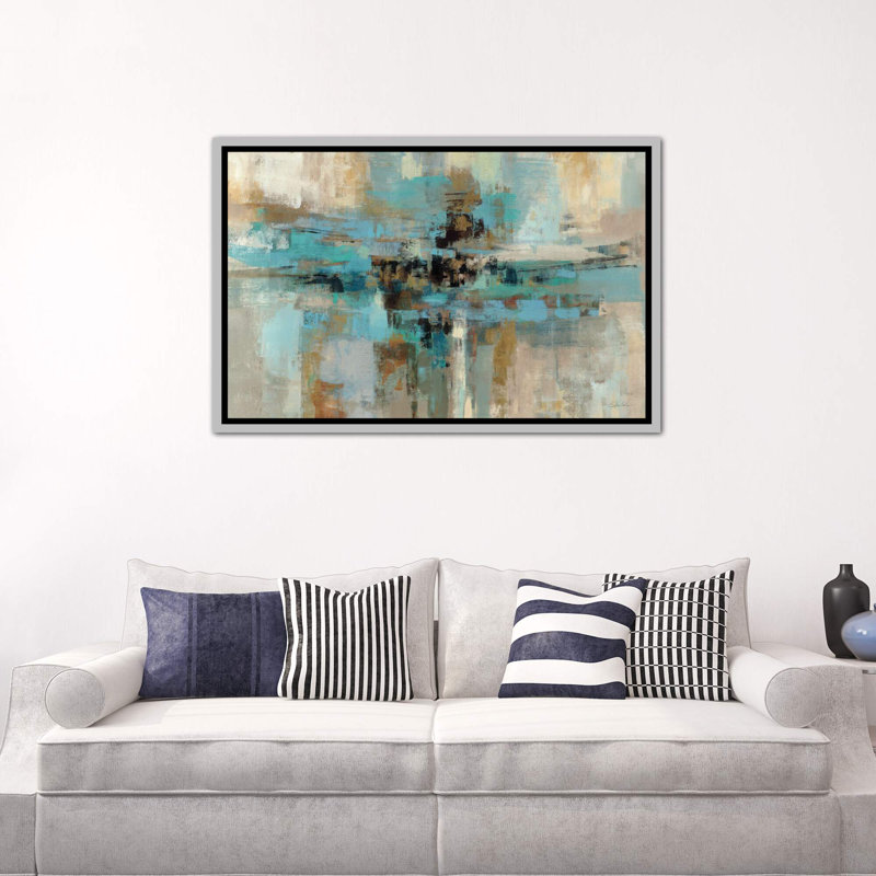 «Morning Fjord», impression, H 40 po x l 60 po x P 1,5 po, Toile avec cadre argenté