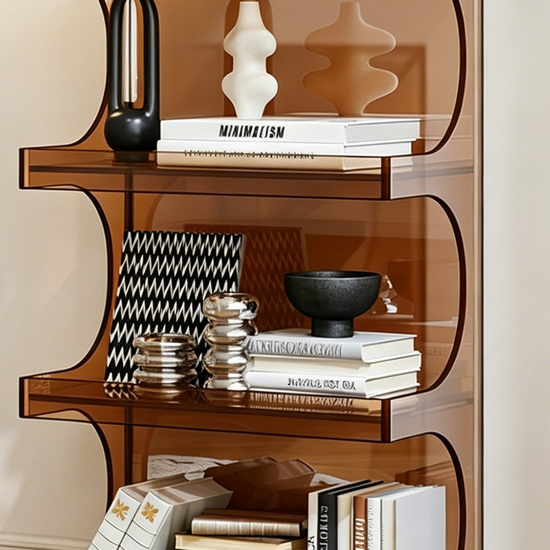 Bookcase, Smoke Brown, 39.37" H x 39.37" W x 11.81" D