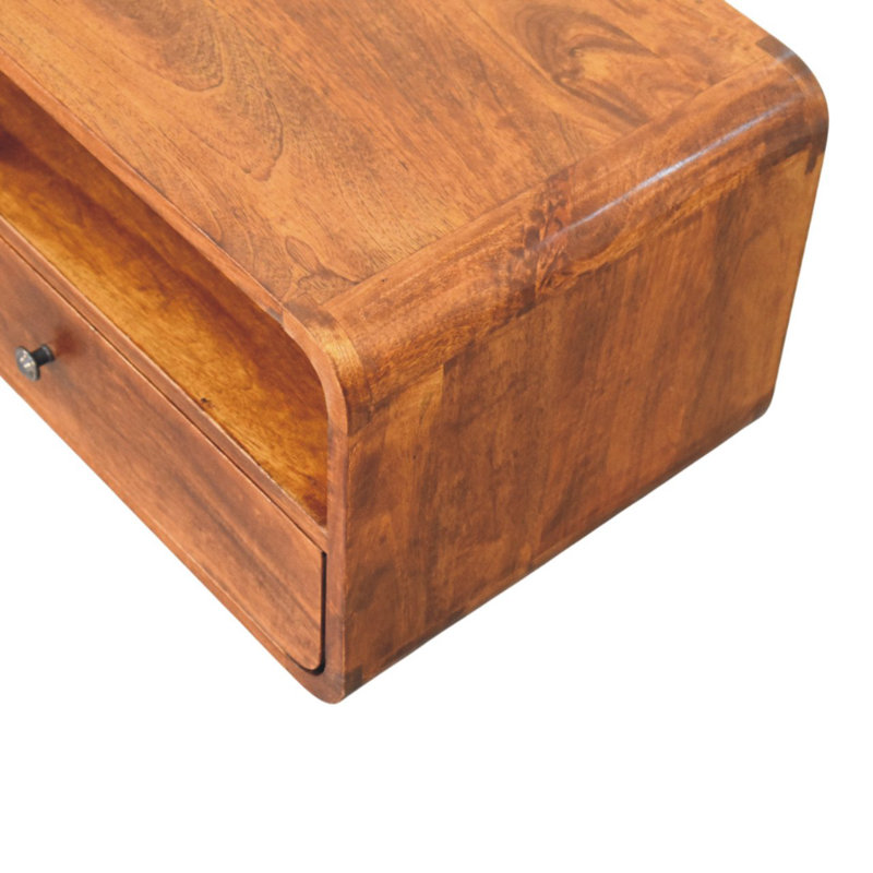 Dollison 55cm W Solid Wood Bedside Table