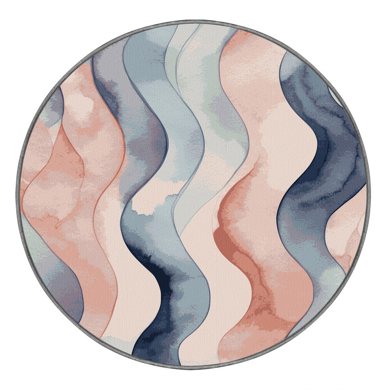 Tapis azur Serenity, Rond 3 pi