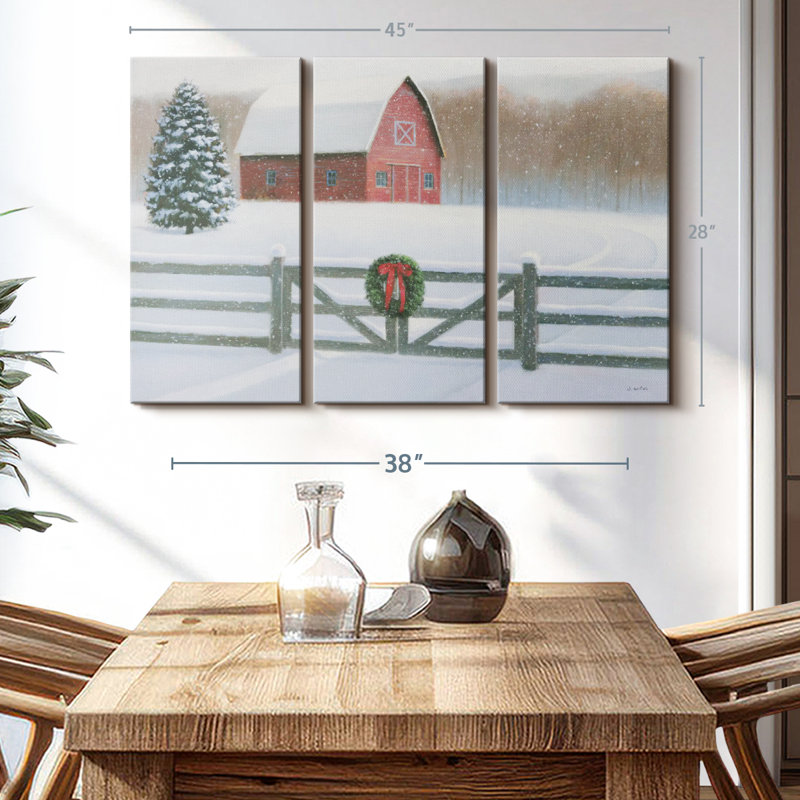 «Christmas Affinity VI» sur toile, H 28 po x l 45 po