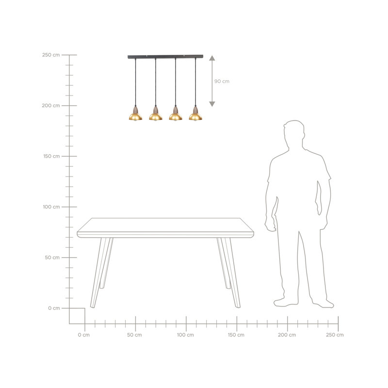 Castaly 4 - Light Kitchen Island Pendant