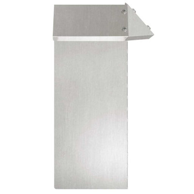 25 cm H x 13.5 cm W Stainless Steel