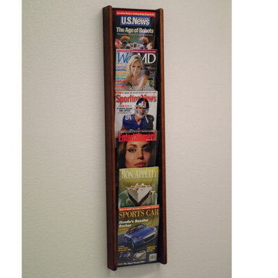 Wooden Mallet 48'' H Magazine Rack