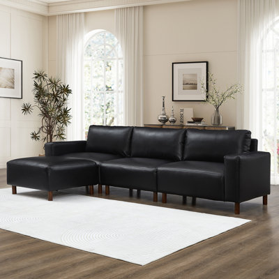Canapé modulaire de luxe moderne avec revêtement en polyuréthane respirant de qualité supérieure
