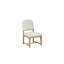 Lot de 2 chaises rembourrées en noyer de cajou avec placage, tissu à la finition chaleureuse et neutre, assise confortable et ergonomique, élégante structure en bois massif beige. Profondeur : 54,4 cm, largeur : 66 cm, hauteur : 93 cm, poids : 7,5 kg. Finition soignée.