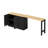 89.7'' Wooden Kitchen Island With Extendable Table-1006235232