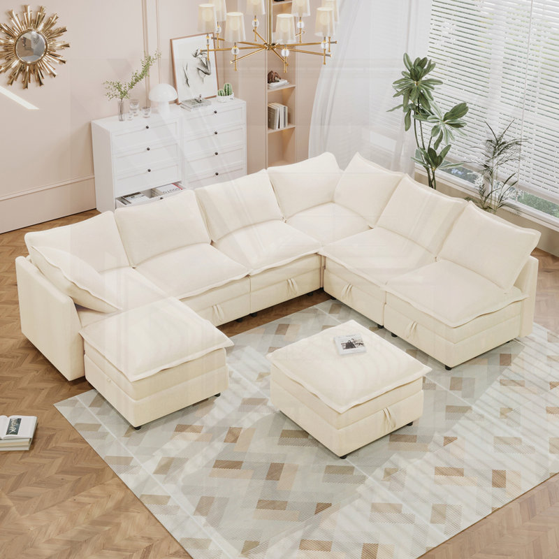 Comfortable & Durable Design Modular Sofa, Gray