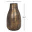 Vase en métal doré oxydé Lariah-287699069