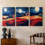 Barn Americana Series XXV -Set Of 3 Gallery Wrapped Canvas -Ready to Hang-107311309