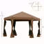 Pavillon de jardin hexagonal escamotable Outsunny