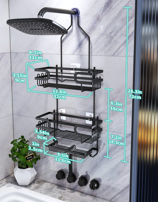 Lindol Hanging Stainless Steel Shower Caddy Rebrilliant