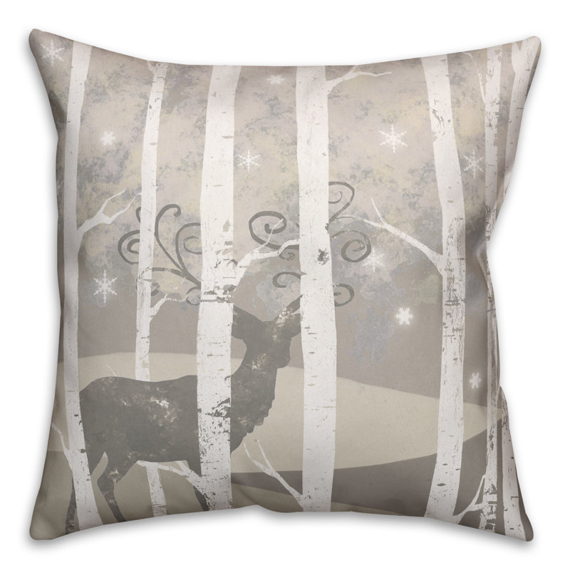 Reversible Throw Pillow, 16" x 16", Throw Pillow