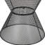 Table d'appoint - Mobilier d'extérieur, fer, noir mat, aspect maille Breezy, 18,07 po Profondeur, largeur, hauteur de 18,36 po en apparence, structure, X