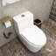 Toilette 1 pièce allongée 1,6 GPF 1 pièce (siège inclus)