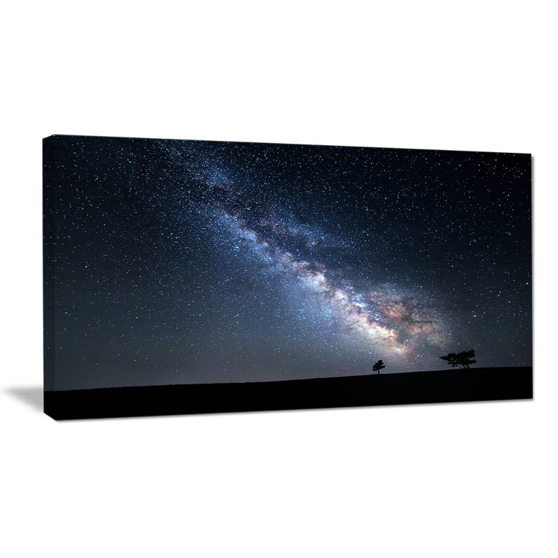 Impression sur toile tendue - Nuit d'été avec les étoiles de Crimée, H 20 po x l 40 po x P 1po