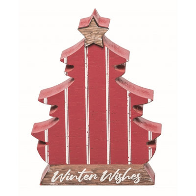 Décoration de Noël en bois multicolore