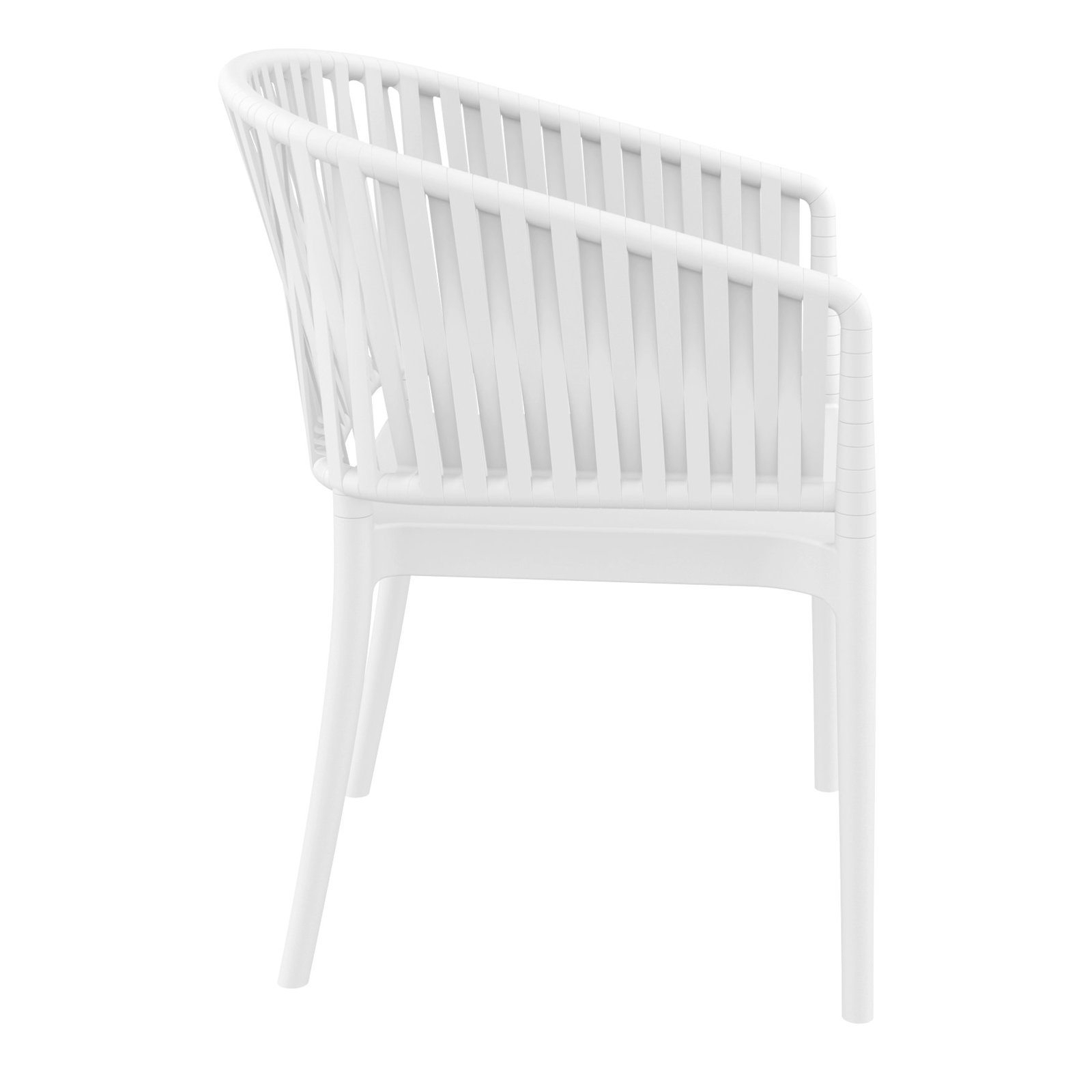 Newport Outdoor Stacking Dining Armchair, White