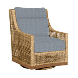 Outdoor Peninsula Gliding Wicker/Rattan Chair with Cushions