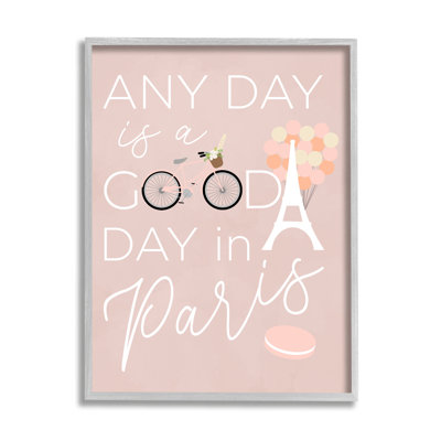 «Good Day In Paris», art mural en toile XXL par Anna Quach