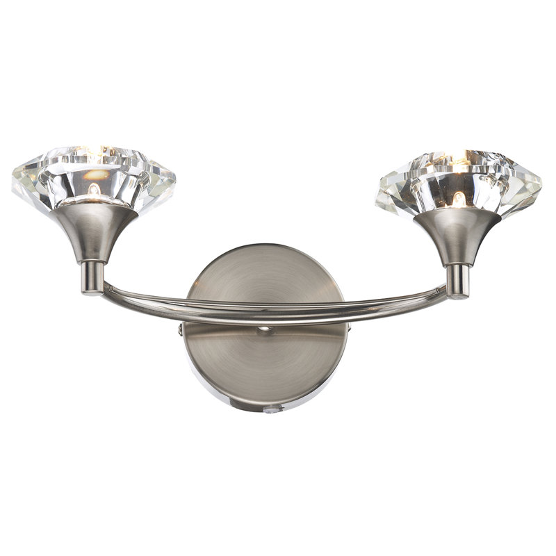 Greenhaw Armed Sconce, Satin Chrome