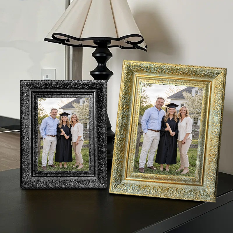 Cadre photo en ligne antique 1PC 8 "x 10" avec ligne murale ou table
