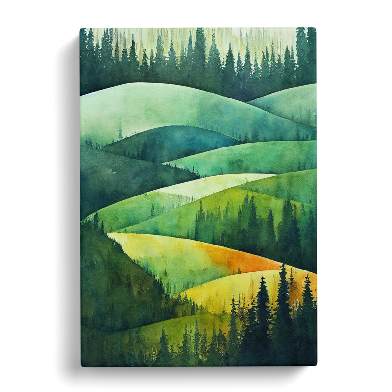 Forest Hills No.3 - Wrapped Canvas Painting, 60cm H x 40cm W x 3cm D