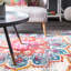 Tapis d'intérieur en polypropylène tissé à la machine orange / rose / mauve / bleu céruléen / jaune / blanc cassé Alec-20357012