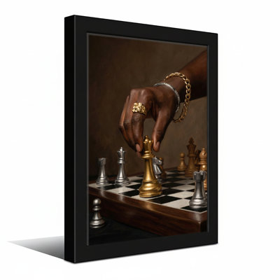 Fashion Hand Chess King Gold Silver Board
