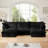 Slipcovered U Shape Sectional Deep Seat Sofa Couch, 3 Seater With French Edges, Multiple Big Pillows, Modular Comfy Cloud Couch For Living Room And Apartment-1837909445