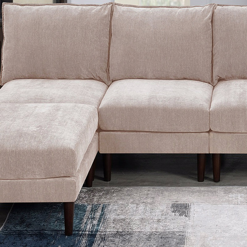 Magnifique chaise rose sans accoudoirs en tissu Morgan, Rose