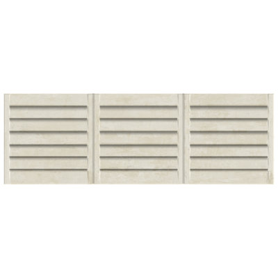 Habanera Decor 11-7/8 In. X 35-1/2 In. Fluted Ceramic Wall Tile