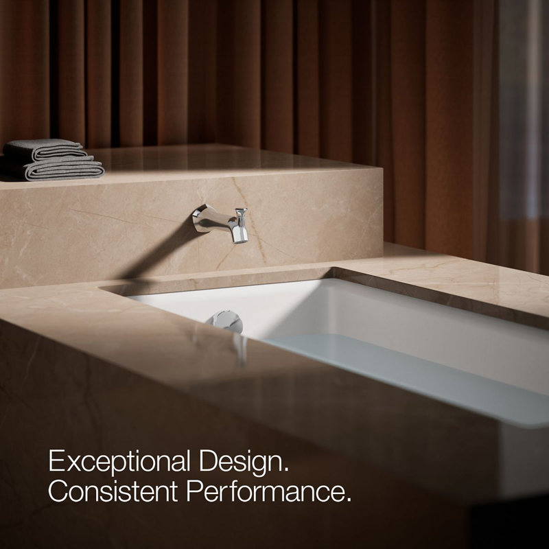 Wall-Mount 8 In. Diverter Bath Spout With Straight Design, Polished Chrome