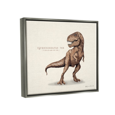Éducatif, dinosaure T-Rex par Sally Swatland - impression