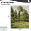 Poplars, paysage classique, estampe numérique, design par Camille Pissarro-716805605-716805607