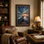 Art mural sur toile, "Phare sur enroulement"-406470345