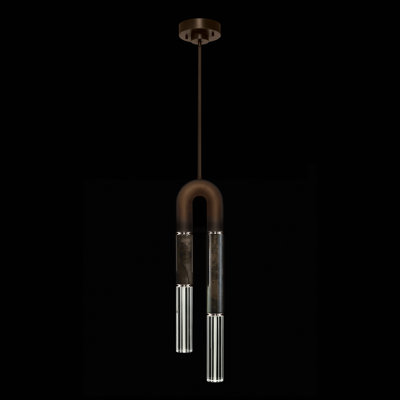 Luminaire suspendu rond 7 po Antonia