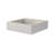 Matte White Solid Surface Bathroom Basin with Single Faucet Hole, Durable Non-Porous Design, Easy-Clean Surface, Repairable Finish, and Pedestal Mounting.
