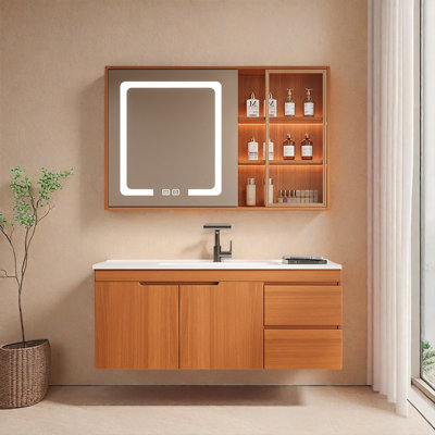 Retro and simple bathroom cabinet