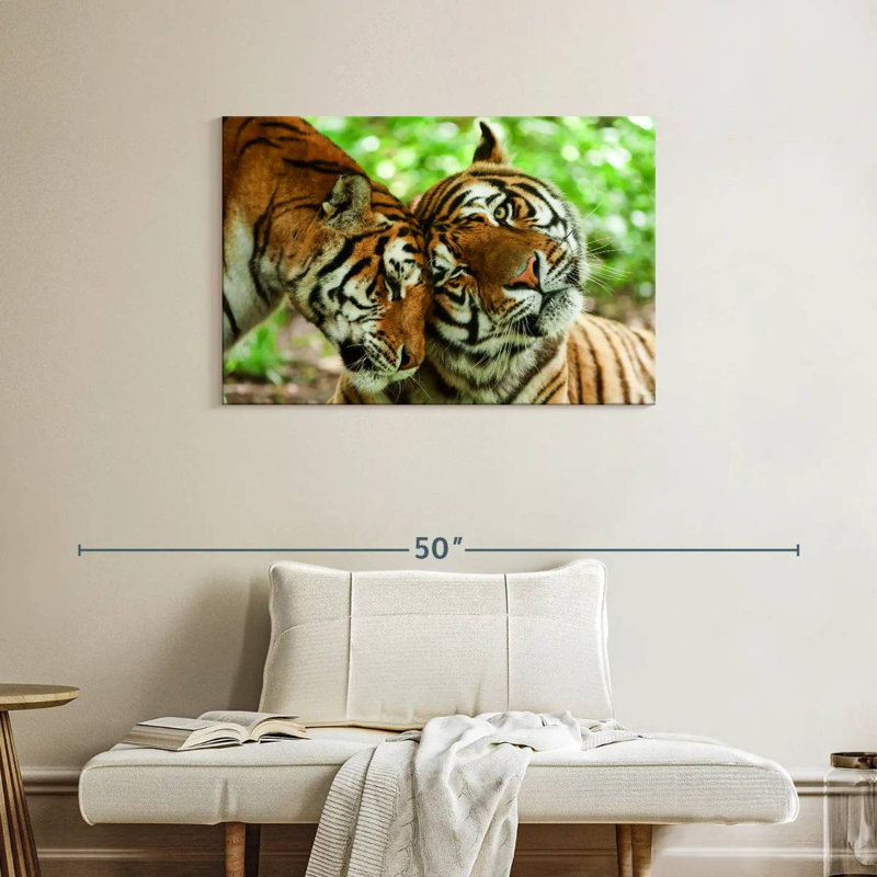 Brampt Loving Tigers, 24" H x 36" W