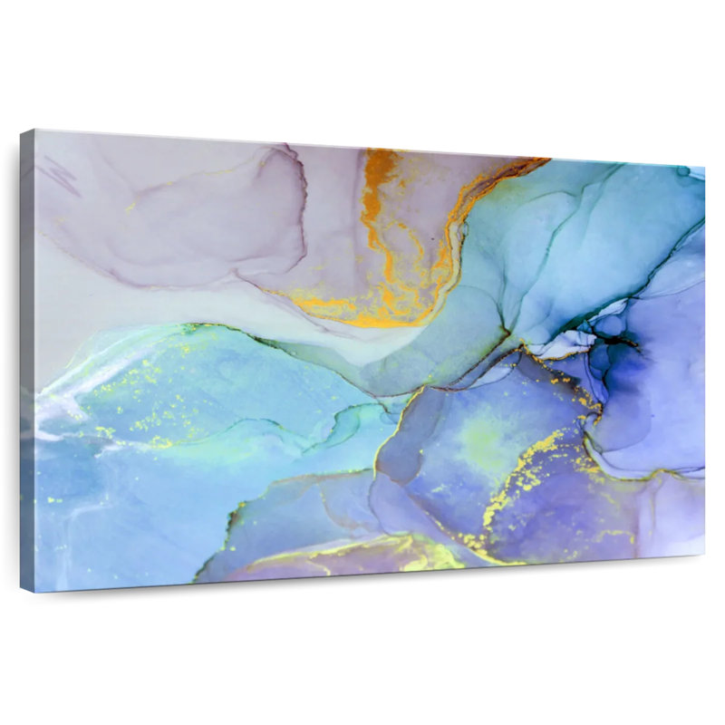 Avery Light Marble Abstract, 8" H x 12" W