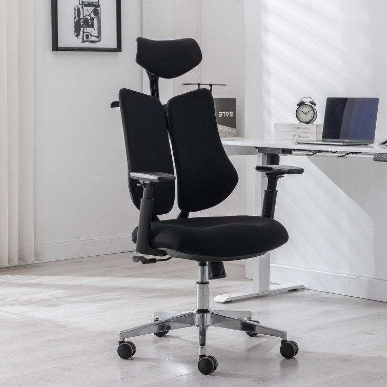 Marci Ergonomic Task Chair with Headrest Inbox Zero