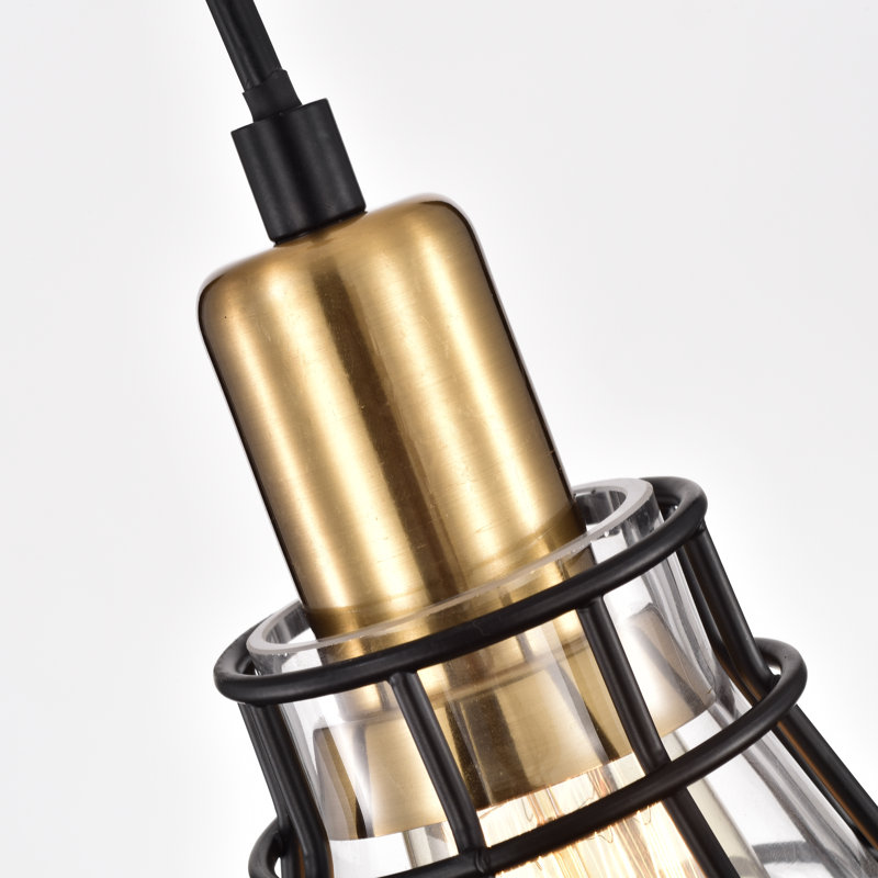 Luminaire suspendu en forme de dôme à 1 lumière Alvelo