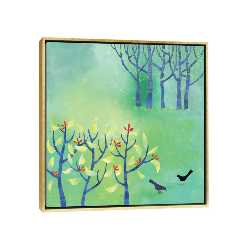 « April » par Nic squirrell-impression, H 18 po x l 18 po x 1,5 po, Pas de tapis, Toile encadrée d'or